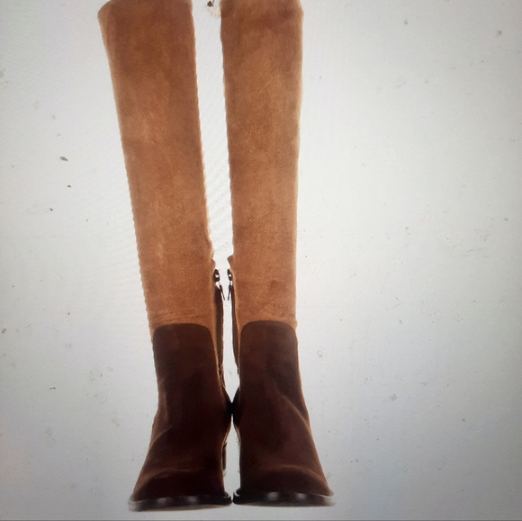 Prada Suede Color block Riding Boots - Picture 4 of 9